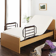 インテリア性の高い心地良い空間 シンプル電動ベッド