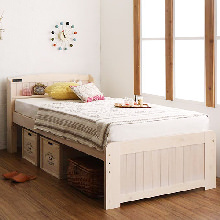 あなたのお部屋にピッタリ ショート丈高さ調節すのこベッド (シングル)