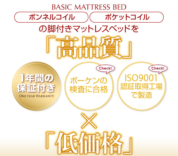 ベーシックマットレスベッド