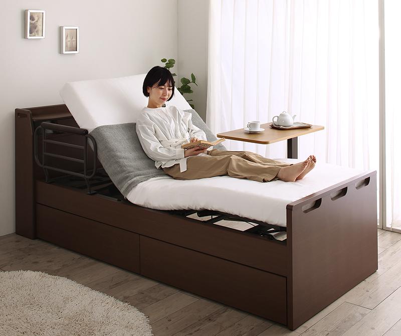 超綺麗な介護ベッド　３モーター式電動ベッド リモコン・マットレス付