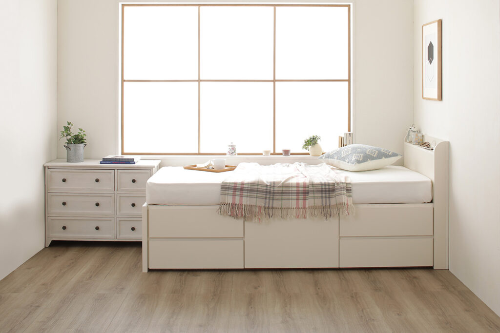 白い収納付きベッドを置くメリット＆おすすめ商品10選