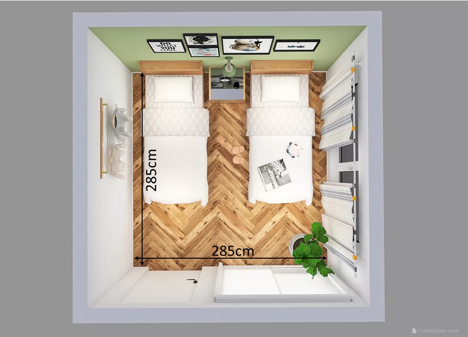 5畳部屋にシングルベッド2台は置ける レイアウト実例をご紹介 5畳部屋にシングルベッド2台は置ける レイアウト実例をご紹介