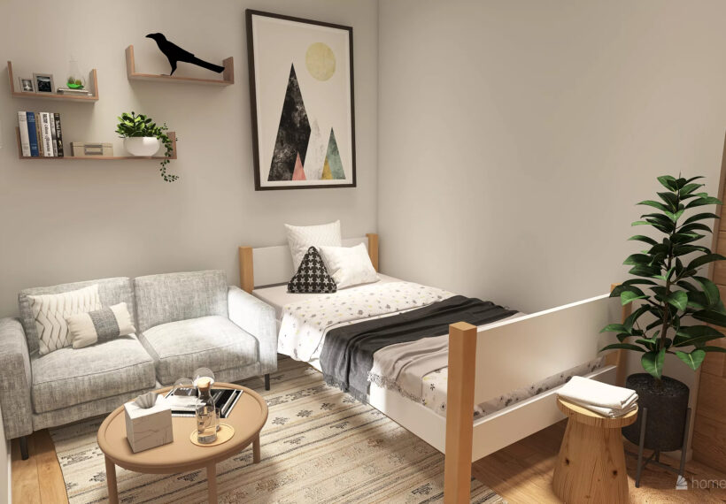 6畳の部屋にセミダブルベッド」置くことができるか徹底検証！