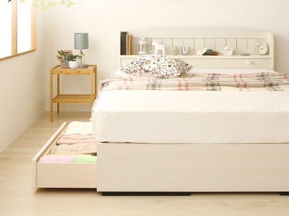 白い収納付きベッドを置くメリット＆おすすめ商品10選