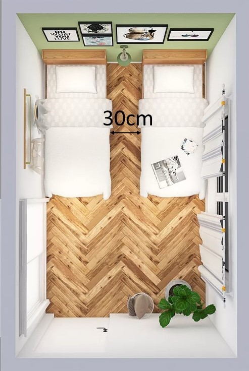 5畳部屋にシングルベッド2台は置ける レイアウト実例をご紹介 5畳部屋にシングルベッド2台は置ける レイアウト実例をご紹介