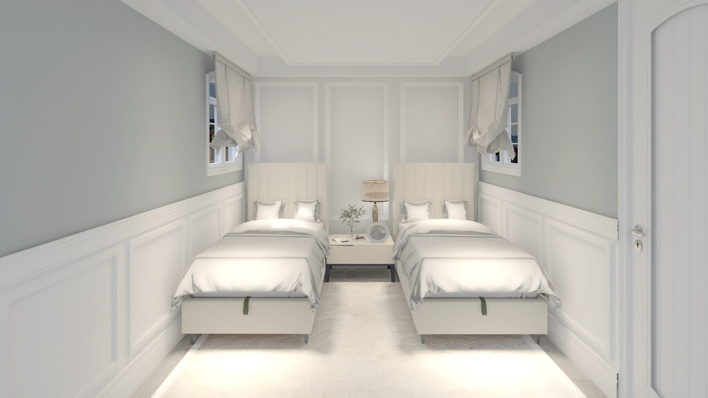 ホテルライクな寝室実例 6畳部屋を洗練された空間に仕上げる方法