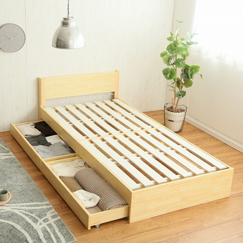 キャスター付きで移動も簡単!シングルサイズのベッド特集 | ベッドスタイル