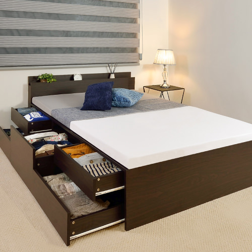 耐荷重200kg以上の頑丈設計!収納付きシングルベッド特集 | ベッドスタイル