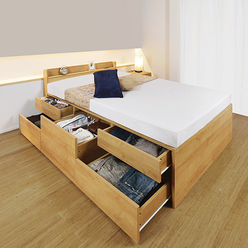 高耐久メタルシングルベッド 収納付 耐荷重 200kg 寝室家具 組立簡単 ユアサプライムス.com｜3分で組立完了 シングルベッド フレームのみ 宮