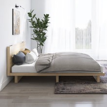 圧迫感が感じられにくい フラットヘッドデザインローベッド (シングル)