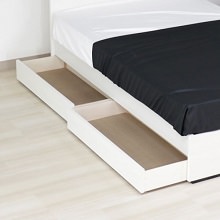 お部屋が広くなる 日本製ボルトレスパネルベッド (専用別売り引出)