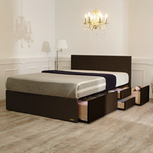 眠りもしっかり考えた フランスベッド製 深型引出し付きベッド (シングル)