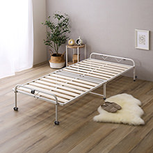 凹凸感を軽減した 折りたたみ桐すのこベッド (シングル)の詳細 | 日本