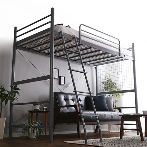 2段階の高さ調節機能付き 宮・コンセント付き ロフトベッド (シングル)の詳細 | 日本最大級のベッド通販ベッドスタイル