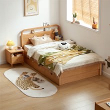 使いやすいシンプルデザイン 収納付きベッド 105×200cm (シングル)