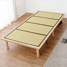 四季を通して心地よく過ごせる すのこベッド 畳マットレス付き (シングル)