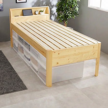 手軽さと強度を兼ね備えた 組立簡単 すのこベッド (シングル)