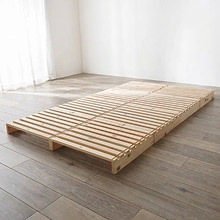 アレンジ自在で使い方が広がる ひのきパレットベッド (セミダブル)