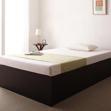 驚きの収納力と高品質な日本製  大容量収納庫付きすのこベッド (シングル)