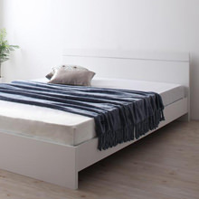 長く使えるシンプルデザイン ロングライフデザインベッド (セミシングル)
