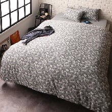 男前インテリア カモフラージュ柄ニットジャガードカバーリング 和式セットの詳細 日本最大級のベッド通販ベッドスタイル