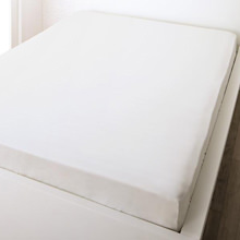 日本製・綿100％エレガントモダンリーフデザインカバーリング ベッド用ボックスシーツ