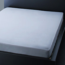 日本製・綿100％アーバンモダンボーダーデザインカバーリング ベッド用ボックスシーツ