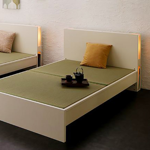 特別な安らぎと使い心地を実現 高さ調整できる国産畳ベッド (シングル)