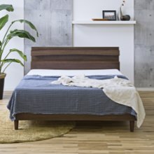 スタイルを選ばない 多機能デザインベッド 脚付きタイプ (ダブル)