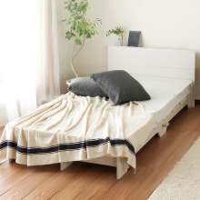 忙しい毎日に嬉しい 楽々簡単組立て ネジを使わないすのこベッド (シングル)