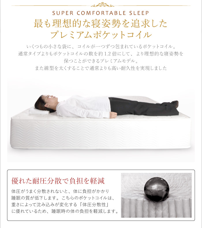上質な空間を演出する 本棚付すのこベッド シャビーグレー