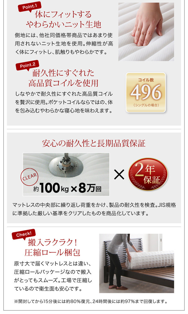 優雅な空間へ モダンデザイン・高級レザー・デザイナーズベッド