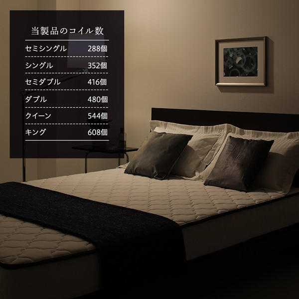 ホテルの様な快適さ 通気性抜群 高密度ボンネルコイルマットレス ホテルの様な快適さ 通気性抜群 高密度ボンネルコイルマットレス