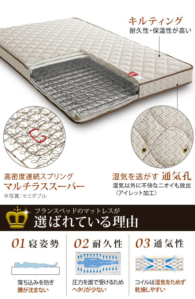 らくらく開閉可能 フランスベッド製 横開き跳ね上げ収納付きベッド (ダブル)の詳細 | 日本最大級のベッド通販ベッドスタイル