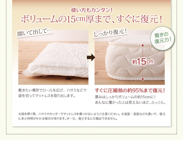 あっという間の復元力