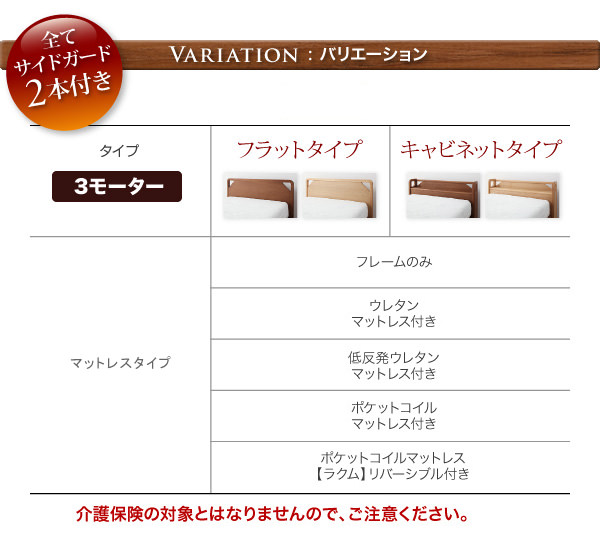 3モーターのバリエーション