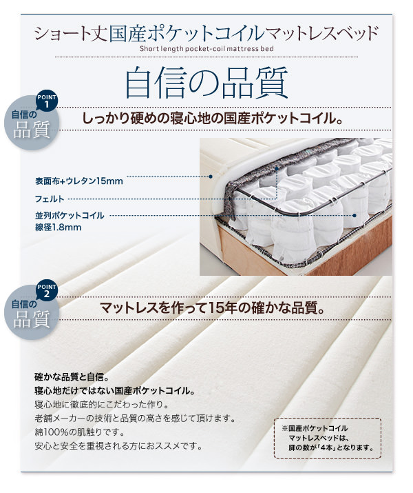 22cmの脚に変更できます