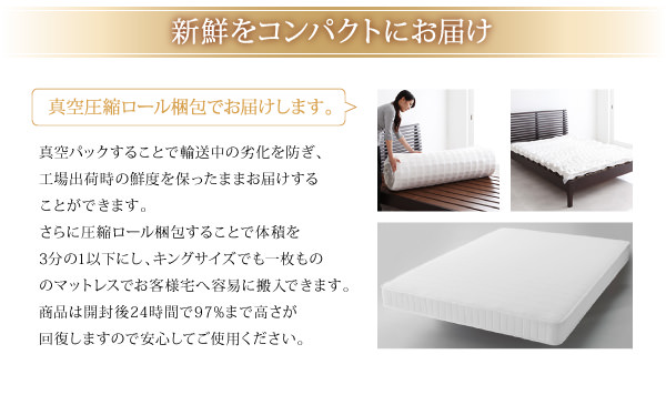 快眠 ホテルスタンダードマットレス (かため・ボンネルコイル・キング)の詳細 | 日本最大級のベッド通販ベッドスタイル