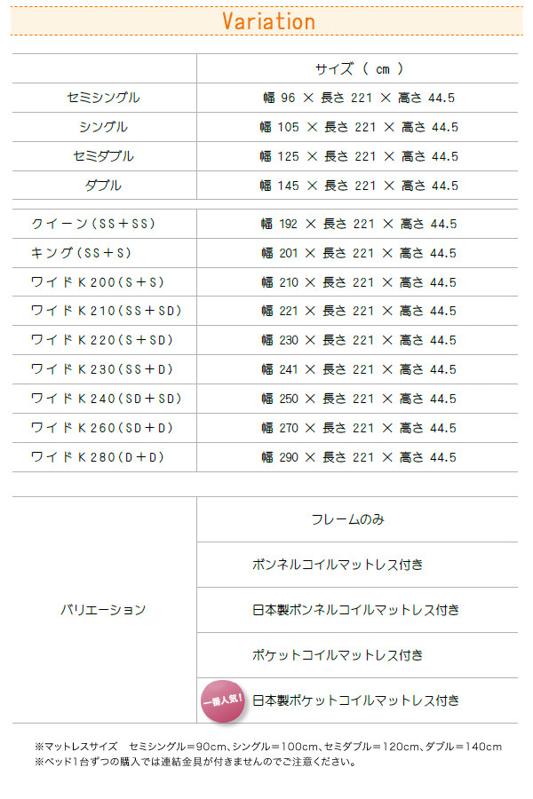 親子でのびのび寝れる 棚・照明・コンセント付ロング丈連結ベッド (連結タイプ)の詳細 | 日本最大級のベッド通販ベッドスタイル