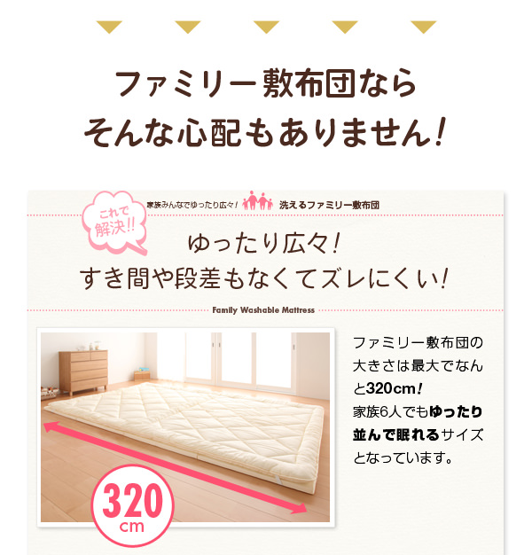 ファミリー敷布団 /><img src=