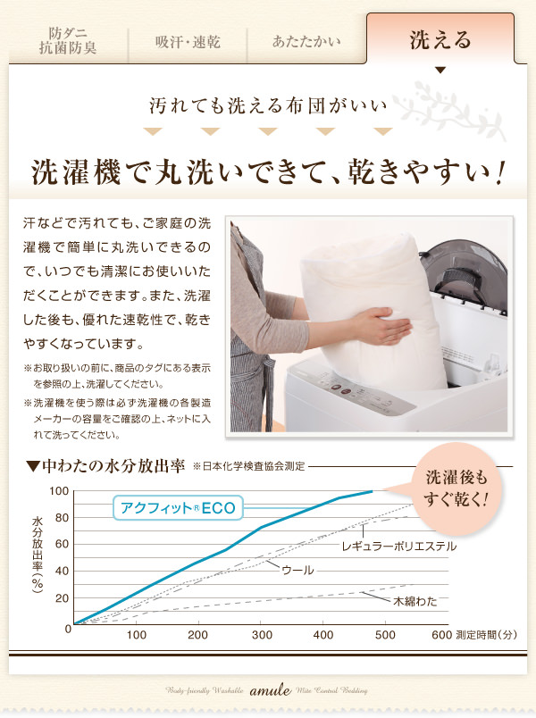 洗濯機で丸洗い