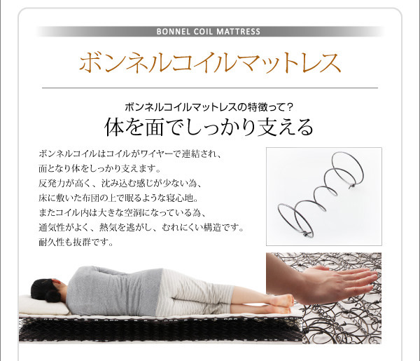 ホテルダブルクッション 脚付きマットレスボトムベッド (ダブル)の詳細 日本最大級のベッド通販ベッドスタイル