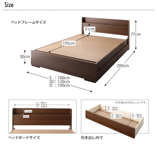 新構造のボルトレス 工具いらずの組立・分解簡単収納ベッド (シングル