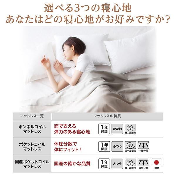 輸入 素材 色が選べるカバーリング脚付きマットレスベッド マットレス