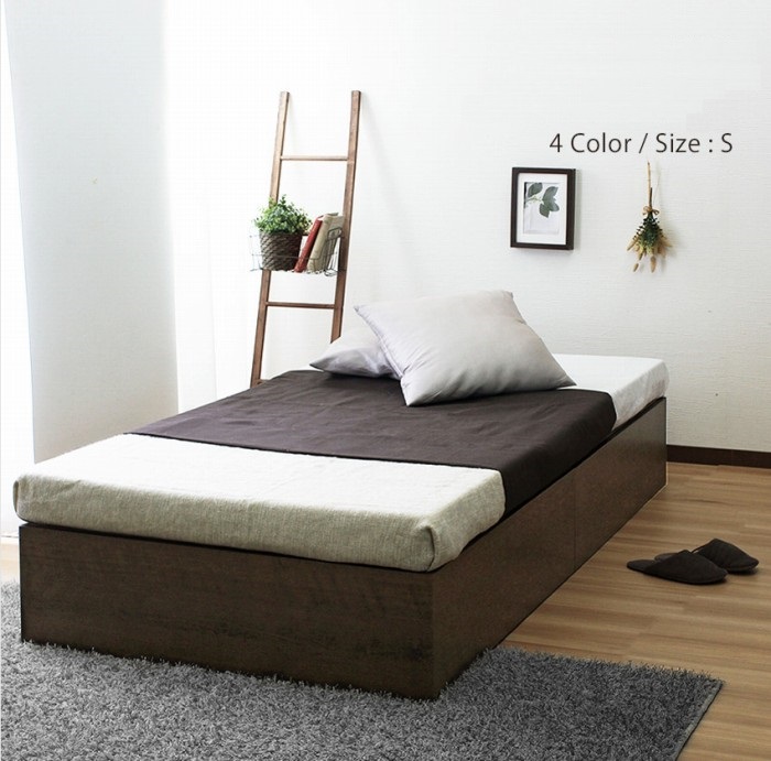 ベッド下全面をたっぷり使える ヘッドレス大容量収納ベッド (シングル)の詳細 | 日本最大級のベッド通販ベッドスタイル