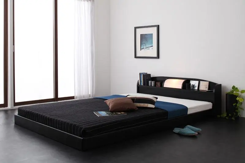 お部屋が広く感じられる！セミダブルのローベッド特集