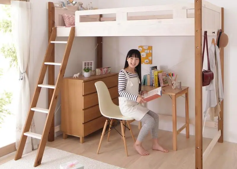 おしゃれな木製ロフトベッドはいかが？おすすめ商品を見てみよう