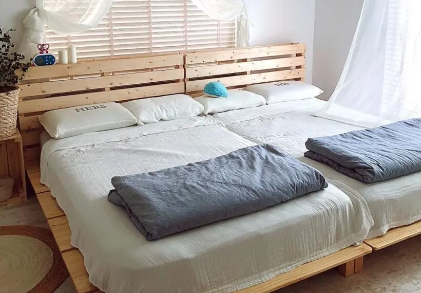 家族全員で仲良く眠る♡連結ベッドのインテリア実例