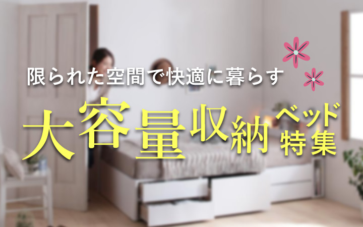 大容量収納ベッド特集