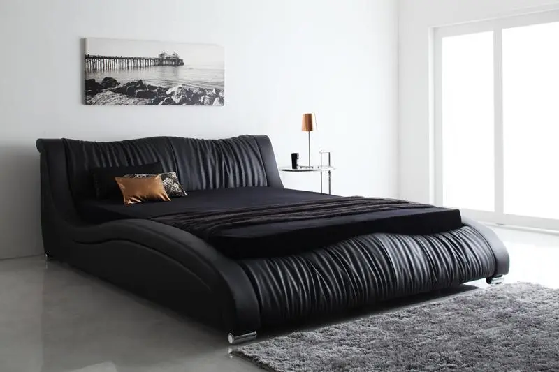 レザーの高級感と共に暮らす。クイーンサイズのベッド特集 | ベッド